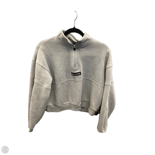 Sweatshirt Collar By Clothes Mentor In Grey, Size: L