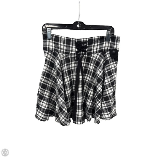 Skirt Mini & Short By Shein In Plaid Pattern, Size: 12