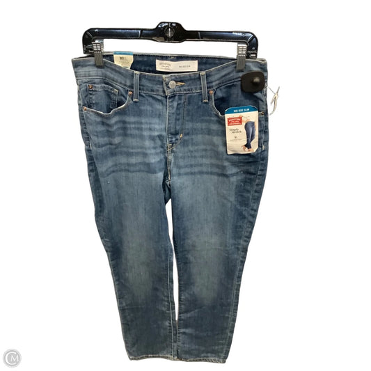 Jeans Skinny By Levis In Blue Denim, Size: 10