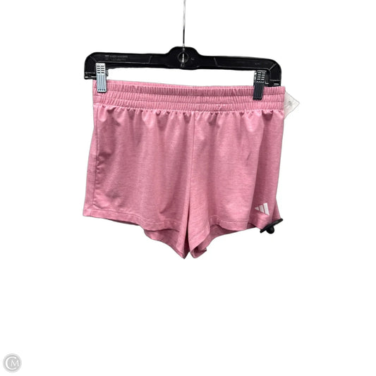 Athletic Shorts By Adidas In Pink, Size: L