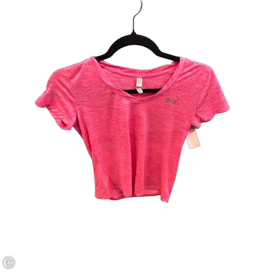 Top Short Sleeve By Under Armour In Pink, Size: Xs