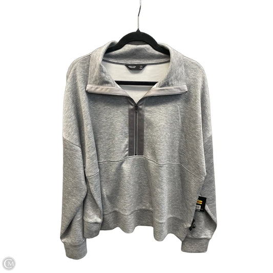 Sweatshirt Collar By Simply Vera In Grey, Size: Xxl