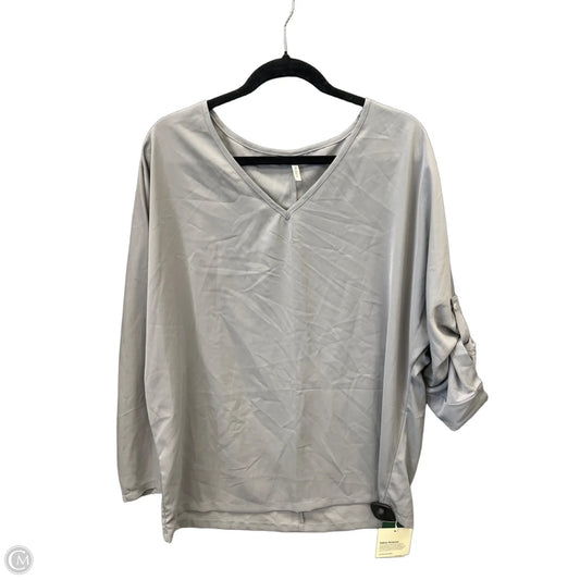 Top Long Sleeve By Halara In Grey, Size: L