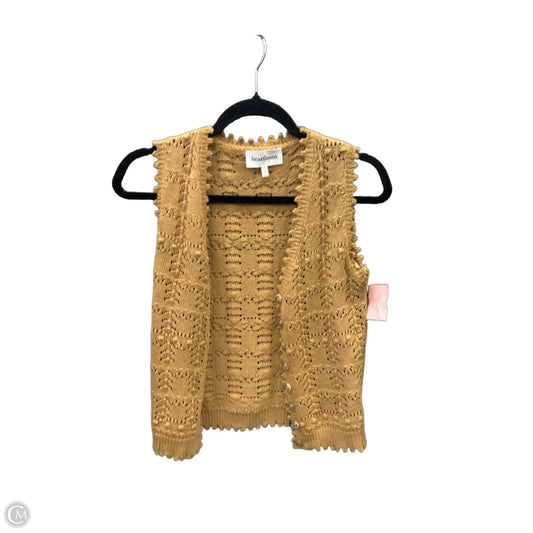 Vest Sweater By Heartloom In Orange, Size: S