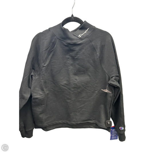 Athletic Sweatshirt Collar By Champion In Black, Size: L