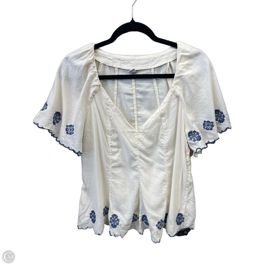 Top Short Sleeve By Old Navy In Beige, Size: M