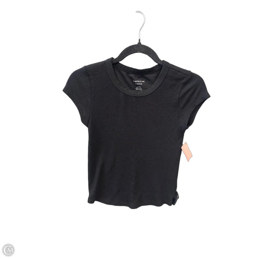 Top Short Sleeve By American Eagle In Black, Size: Sp