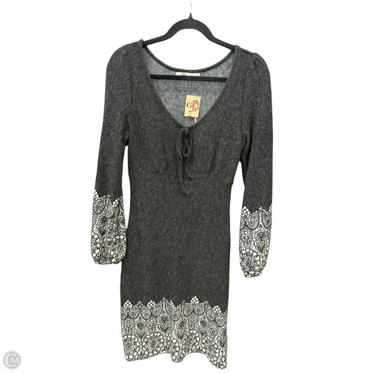 Dress Casual Midi By Aryeh In Grey & White, Size: S