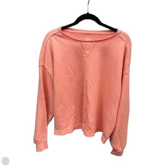 Top Long Sleeve By Aerie In Coral, Size: Sp