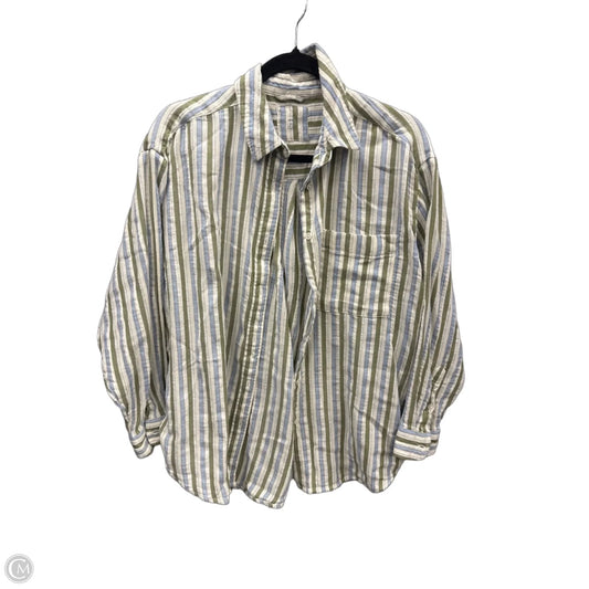 Top Long Sleeve By Aerie In Striped Pattern, Size: Sp