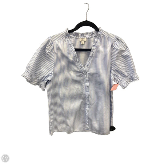 Top Short Sleeve By J. Crew In Striped Pattern, Size: S