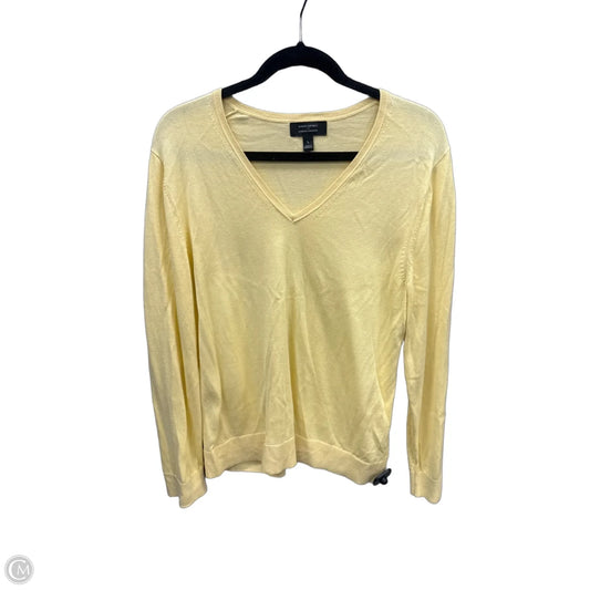Top Long Sleeve By Banana Republic In Yellow, Size: L