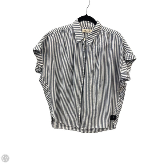 Top Short Sleeve By Madewell In Striped Pattern, Size: S
