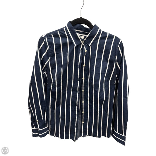 Top Long Sleeve By J. Crew In Striped Pattern, Size: M