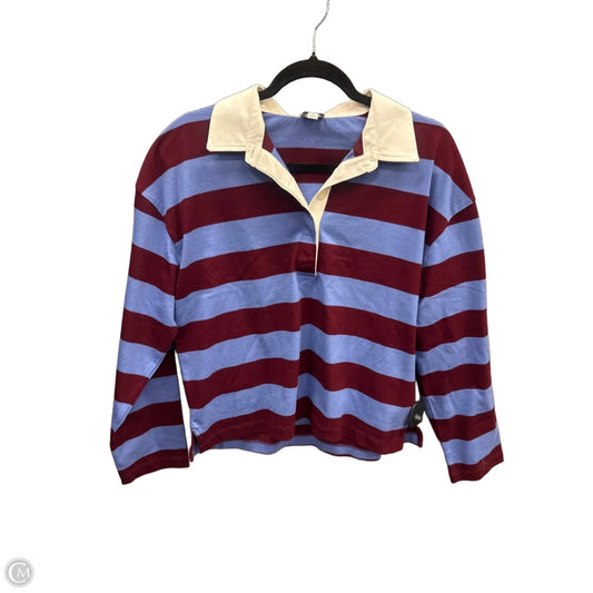 Top Long Sleeve By J. Crew In Striped Pattern, Size: M