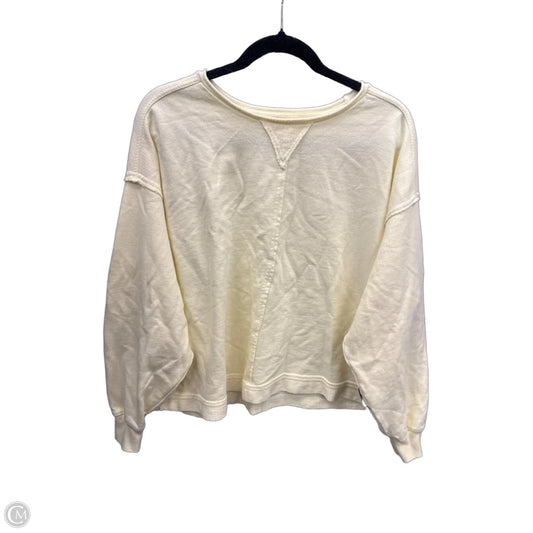 Top Long Sleeve By Aerie In Yellow, Size: Sp