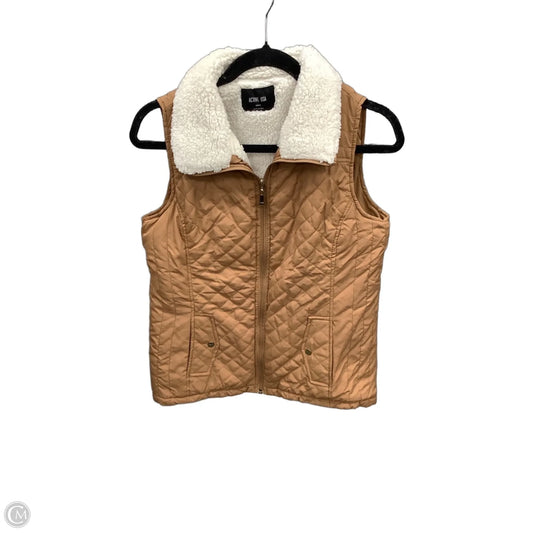 Vest Puffer & Quilted By Active Usa In Brown, Size: S