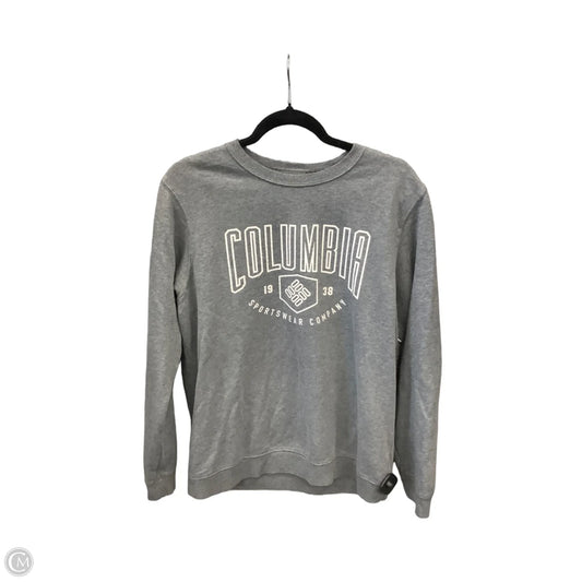 Sweatshirt Crewneck By Columbia In Grey, Size: M