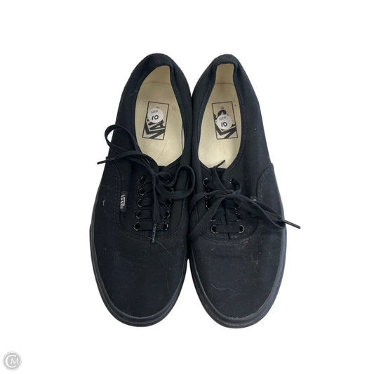 Shoes Sneakers By Vans In Black, Size: 10