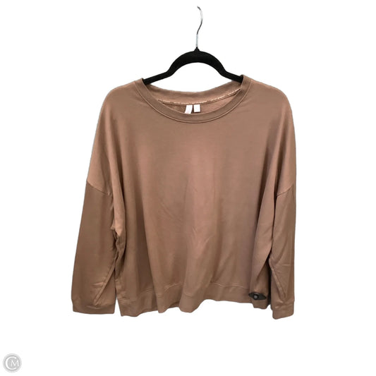 Top Long Sleeve By Joyspun In Brown, Size: 3x
