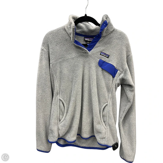 Sweatshirt Collar By Patagonia In Grey, Size: Xl