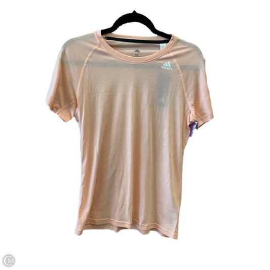 Athletic Top Short Sleeve By Adidas In Pink, NEW! Size: M