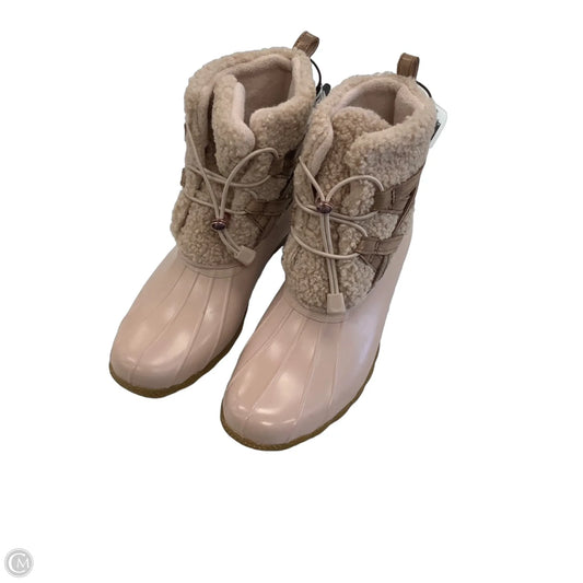 Boots Ankle Flats By Sperry In Pink, Size: 9.5
