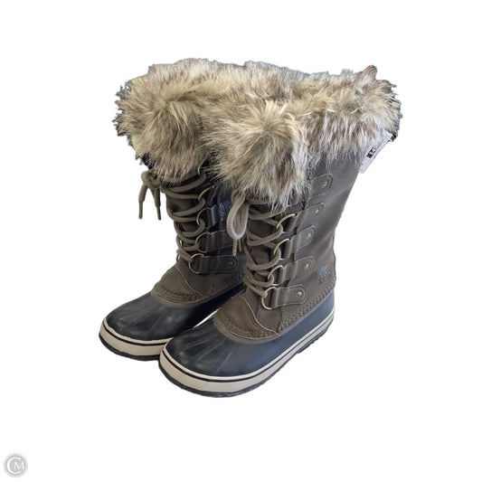 Boots Mid-calf Flats By Sorel In Black & Brown, Size: 8