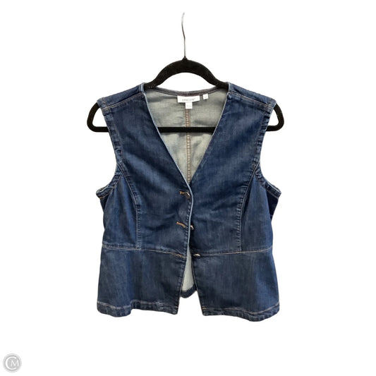 Vest Other By Chicos In Blue Denim, Size: M
