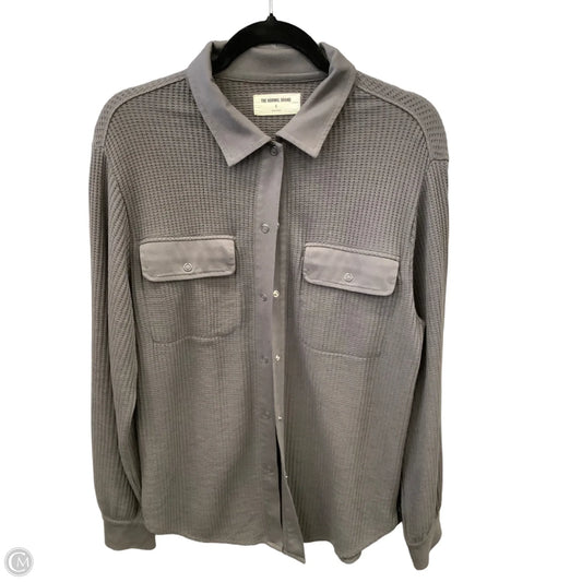 Jacket Shirt By The Normal Brand In Grey, Size: S