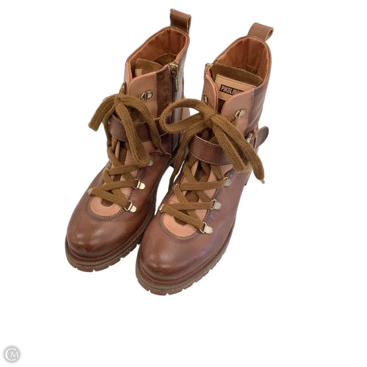 Boots Ankle Flats By Pikolinos In Brown, Size: 8.5