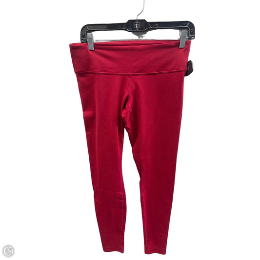 Athletic Leggings By Lululemon In Red, Size: M