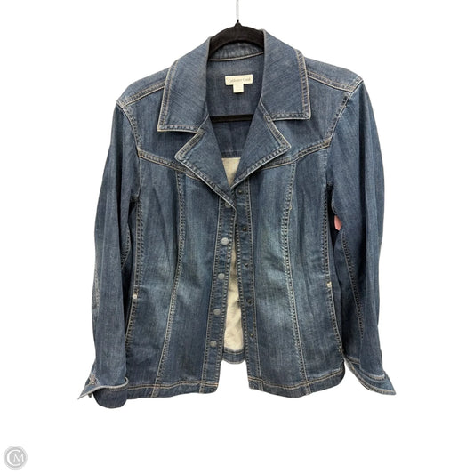 Jacket Denim By Coldwater Creek In Blue Denim, Size: Xxl