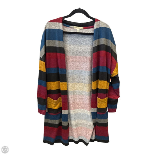 Cardigan By New York Laundry In Striped Pattern, Size: Xl
