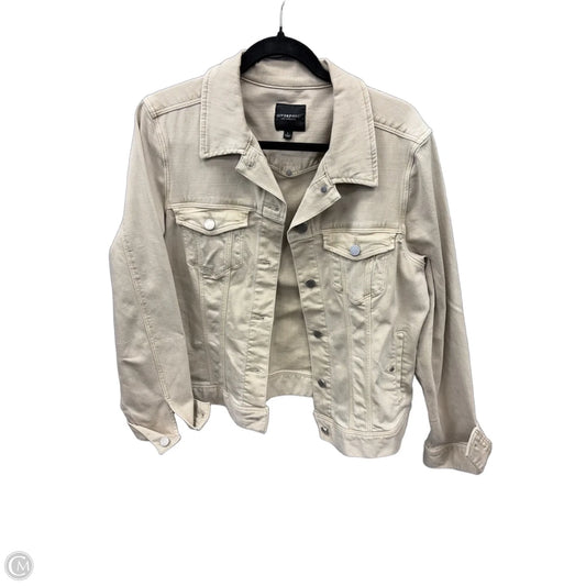 Jacket Denim By Liverpool In Beige, Size: L