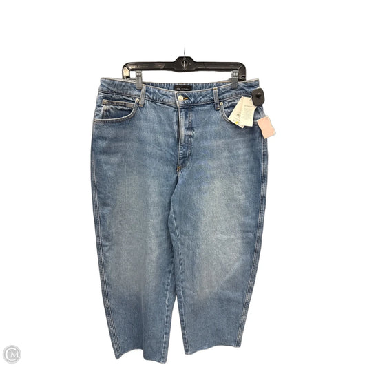 Jeans Wide Leg By Free Assembly In Blue Denim, Size: 14