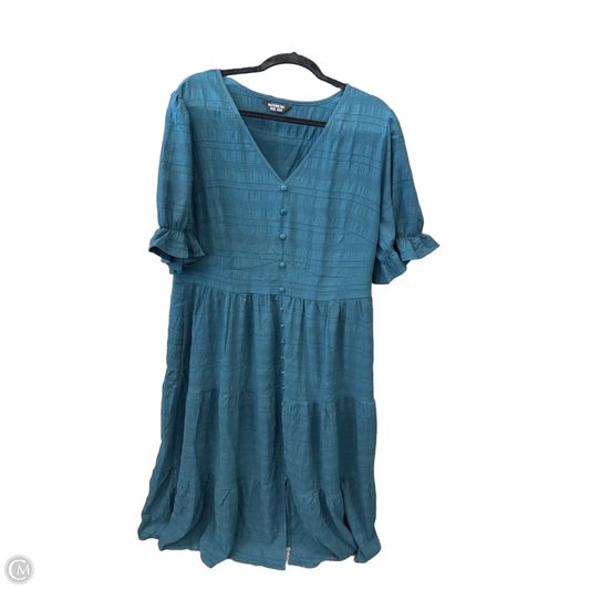 Dress Casual Maxi By Bloomchic In Green, Size: 2x