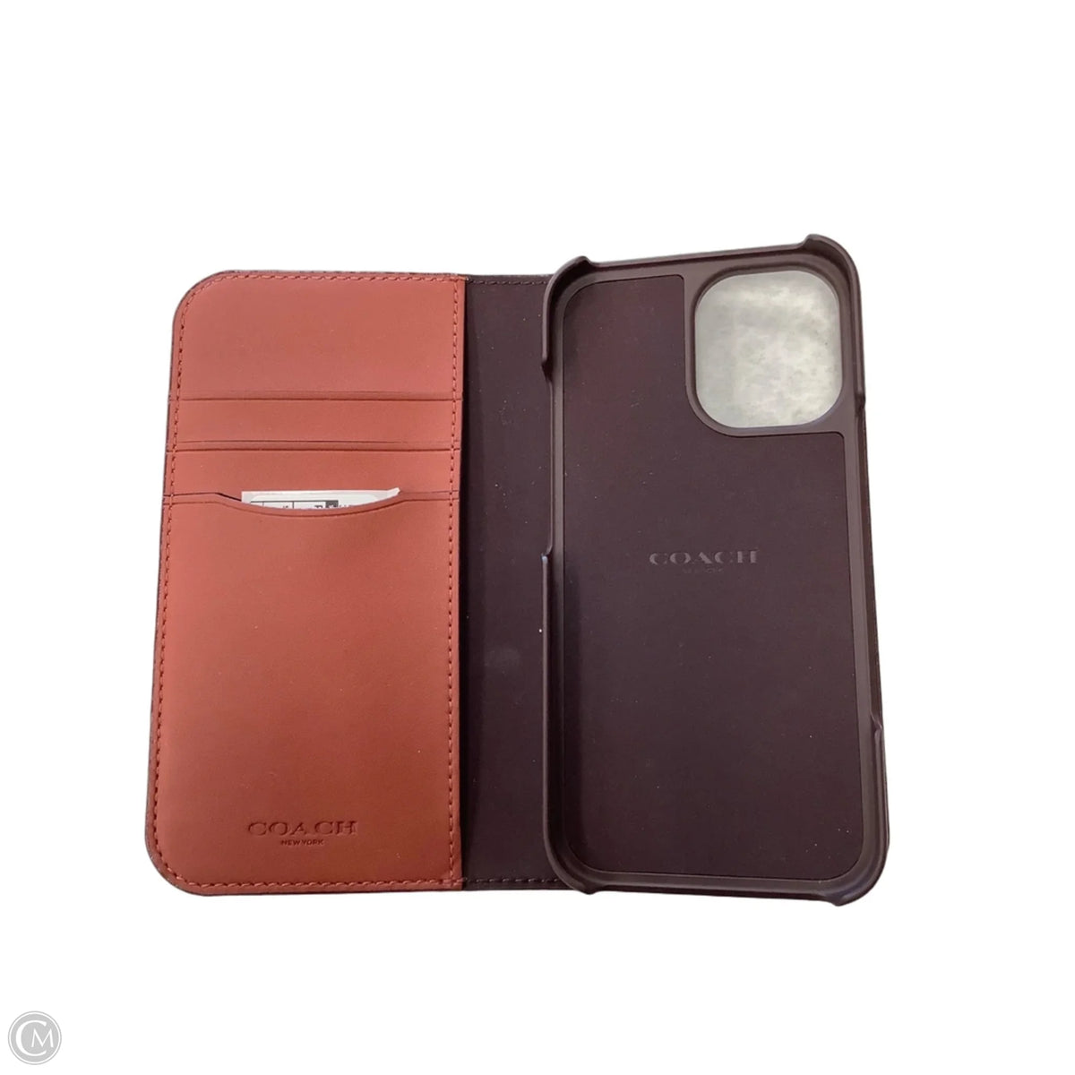 Phone Case Designer By Coach, Size: Small