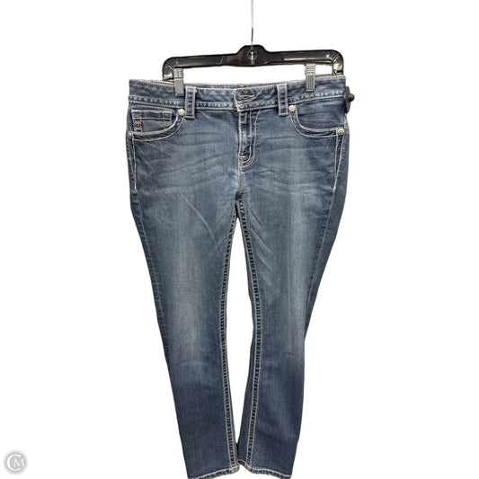 Jeans Skinny By Miss Me In Blue Denim, Size: 12