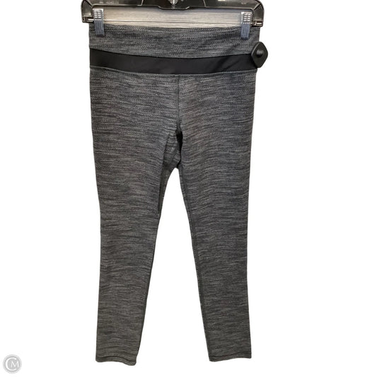 Athletic Leggings By Lululemon In Black & Grey, Size: S