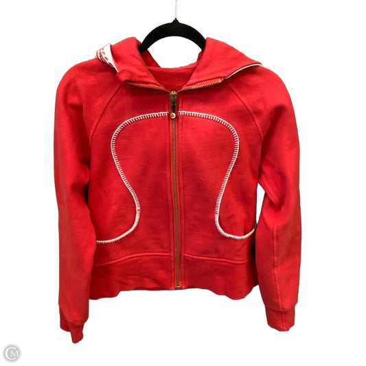 Sweatshirt Hoodie By Lululemon In Red, Size: M