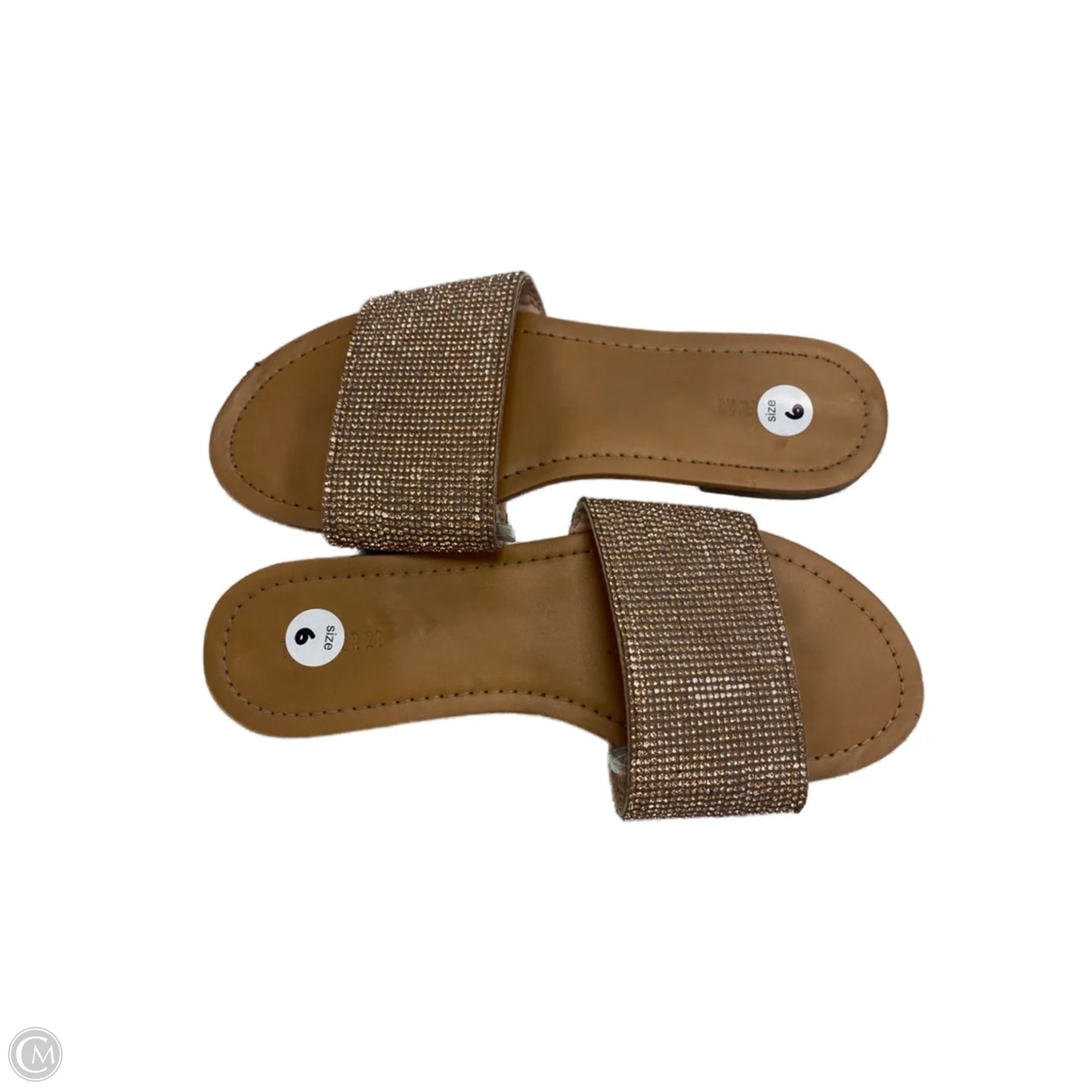 Sandals Flats By Clothes Mentor In Beige, Size: 6