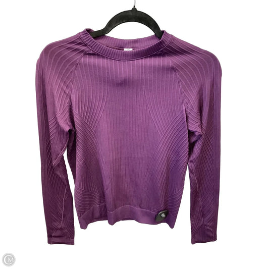 Athletic Top Long Sleeve Crewneck By Lululemon In Purple, Size: S