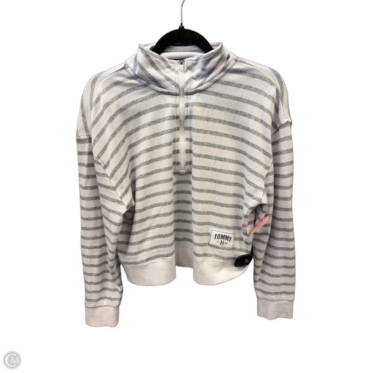 Athletic Sweatshirt Collar By Tommy Hilfiger In Striped Pattern, Size: Sp