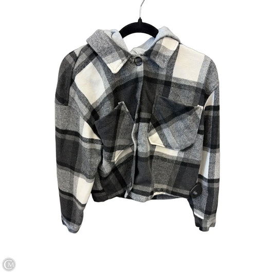 Jacket Shirt By Clothes Mentor In Plaid Pattern, Size: M
