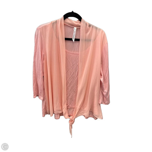 Top Long Sleeve By Ny Collection In Pink, Size: Xl