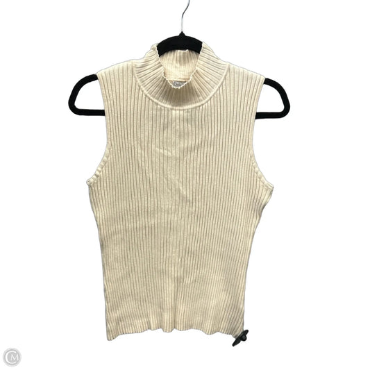 Vest Sweater By Ophelia Roe In Cream, Size: 1x