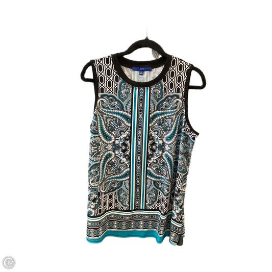 Top Sleeveless By Apt 9 In Multi-colored, Size: Xl