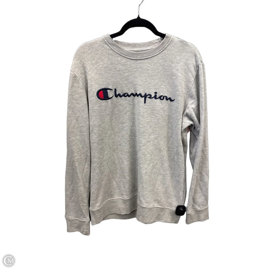 Sweatshirt Crewneck By Champion In Grey, Size: M