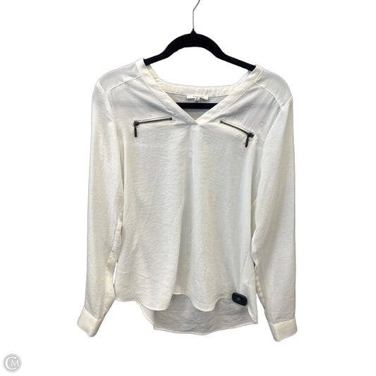 Top Long Sleeve By Maurices In White, Size: S